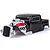 HSP 1/8 Hot Rod Painted Black Body Shell 70662