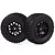 HSP 2.2/3.0" Off Road Tyres on Black Spoke Rims - Glued Short Course Wheels w/ Foam 2Pcs 70207