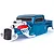 HSP 1/8 Hot Rod Painted Blue Body Shell 70661