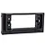 A black plastic HSP servo mount plate for RC vehicles, shown against a white background.