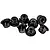 HSP 4mm Steel Flanged Serrated Nyloc Wheel Nuts 8Pcs 70129