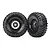Traxxas 1.9" Method Black Chrome Rims With Canyon Trail Tyres 2Pcs 8174