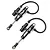 Yeah Racing 1/10 Black 90mm Desert Lizard Piggyback Internal Spring Shocks 2Pcs DDP-090BK