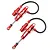Yeah Racing 1/10 Red 90mm Desert Lizard Piggyback Internal Spring Shocks 2Pcs DDP-090RD