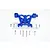 GPM Blue Aluminium E-Revo VXL 2.0 Rear Body Mount ER2031-B