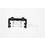 GPM Racing black aluminium rear bumper mount for SCX10 II with included mounting screws on a white background.