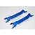 GPM Blue Aluminium X-Maxx Battery Hold Down Set TXM0126N-B