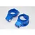 GPM Blue Aluminium X-Maxx Left & Right Caster Blocks (C-Hubs) 2Pcs TXM019-B