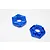 GPM Blue Aluminium 24mm Claw Wheel Hexes w/ 1mm Offset 2Pcs TXM006/+1-B