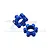GPM Blue Aluminium 24mm Wheel Hex 10mm Thick 2Pcs TXM010/10MM-B