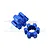 GPM Blue Aluminium 24mm Wheel Hexes 13mm Thick 2Pcs TXM010/13MM-B