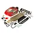 Rovan 5IVE-T to V5 Conversion Kit w/ Painted Red/Black Body Shell 871161A