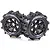 Louise 4.7/5.5" B-Paddle Tyres on Black Spoke Rims - Beadlocked Wheels 2Pcs L-T3280B