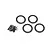 Traxxas Black Aluminium 1.9" Beadlock Rings 4pc 8169T