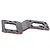 A gunmetal grey aluminium upper centre differential plate for a Rovan Baja RC vehicle, shown against a white background.