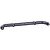 A black plastic Rovan Baja 4WD roll cage mount spare part isolated on a white background.