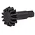 A black metal 13-tooth differential pinion gear for an RC car, shown from a side-angle perspective against a white background.