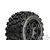 Pro-Line 2.8" Badlands MX28 Tyres on Black Raid Rims - Glued Wheels 2Pcs 10125-10