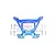 GPM Blue Aluminium Rustler 4x4 Rear Shock Tower RUS4030-B