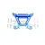 GPM Blue Aluminium Rustler 4x4 Front Shock Tower RUS4028-B