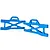 HSP Blue Aluminium 2WD Rear Lower Suspension Arms 2Pcs 601018