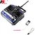 FlySky FS-T4B 4-channel 2.4GHz radio transmitter with matching receiver and bind plug on a white background.