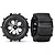 Traxxas 2.8" Paddle Tyres on Black Chrome All-Star Rims - Glued Wheels 2Pcs 4175