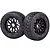 Rovan 4.7/5.5" Baja 5B Front Tarmac Buster Tyres on Black Mesh Rims - Beadlocked Wheels 2Pcs 85446