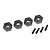 Traxxas TRX-4 Grey Aluminium 12mm Wheel Hexes w/Screw Axle Pins 2Pcs 8269A