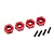 Traxxas TRX-4 Red Aluminium 12mm Wheel Hexes w/Screw Axle Pins 2Pcs 8269R