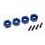 Traxxas TRX-4 Blue Aluminium 12mm Wheel Hexes w/Screw Axle Pins 2Pcs 8269X