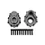 Traxxas TRX-4 Grey Aluminium (Left & Right) Front or Rear Outer Portal Drive Housing 8251A