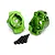 Traxxas TRX-4 Green Aluminium (Left & Right) Rear Inner Portal Drive Housing 8256G