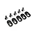 Losi 5IVE-T 2.0 Black Engine Mount Inserts & Screws (21T) 5pcs LOS252105