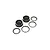 Losi 4.7/5.5" 5IVE-T 2.0 Black Rims & Beadlock Set 2Pcs LOS45025