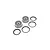Losi 4.7/5.5" 5IVE-T 2.0 Grey Rims & Beadlock Set 2Pcs LOS45022