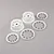 Losi 4.7/5.5" 5IVE-T 2.0 White Rims & Beadlock Set 2Pcs LOS45026