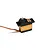 A Savox SH-0257MG micro digital servo with a black plastic top and an orange metal center case, featuring a gear output shaft and attached wiring.