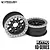 Vanquish Black Aluminium 2.2" KMC XD229 Rims 2Pcs w/ Silver Beadlock Rings VPS08040