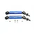 GPM Blue Steel Traxxas Rustler 4x4 Front Universal Drive Shafts 2Pcs w/ 12mm Hexs SRUS41280FH-B