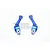 GPM Blue Aluminium Traxxas Rustler 4x4 Rear Hubs 2Pcs RUS4022-B