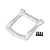 Traxxas Rustler 4x4 Body Roof Skid Plate w/ Screws (White) 6728A