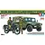 Tamiya 1/35 scale JGSDF Reconnaissance Motorcycle and High Mobility Vehicle plastic model kit box art featuring two soldiers and military vehicles.