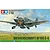 Box art for Tamiya 1/72 scale Messerschmitt Bf109 G-6 model kit showing a painted illustration of the fighter plane in flight over a landscape.