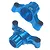 Yeah Racing Blue Aluminium Tamiya TT-02 Rear Hubs w/ 3 Degrees Toe-In 2Pcs TT02-007-3BU