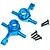 Yeah Racing Blue Aluminium Tamiya TT-02 Steering Hub Set TT02-006BU