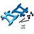 Yeah Racing Blue Aluminium Tamiya TT-02 Rear Lower Suspension Arms 2Pcs TT02-002BU