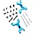 Yeah Racing Blue Aluminium Tamiya TT-02 RWD Adjustable Rear Lower Suspension Arms 2Pcs TATT-010BU