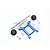 GPM Blue Aluminium ARRMA Granite 4x4 Adjustable Wheelie Bar MAB040R-B