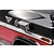 A black GPM Racing fender vent accessory installed on the side of a black and red Traxxas TRX-4 Ford Bronco RC body shell.